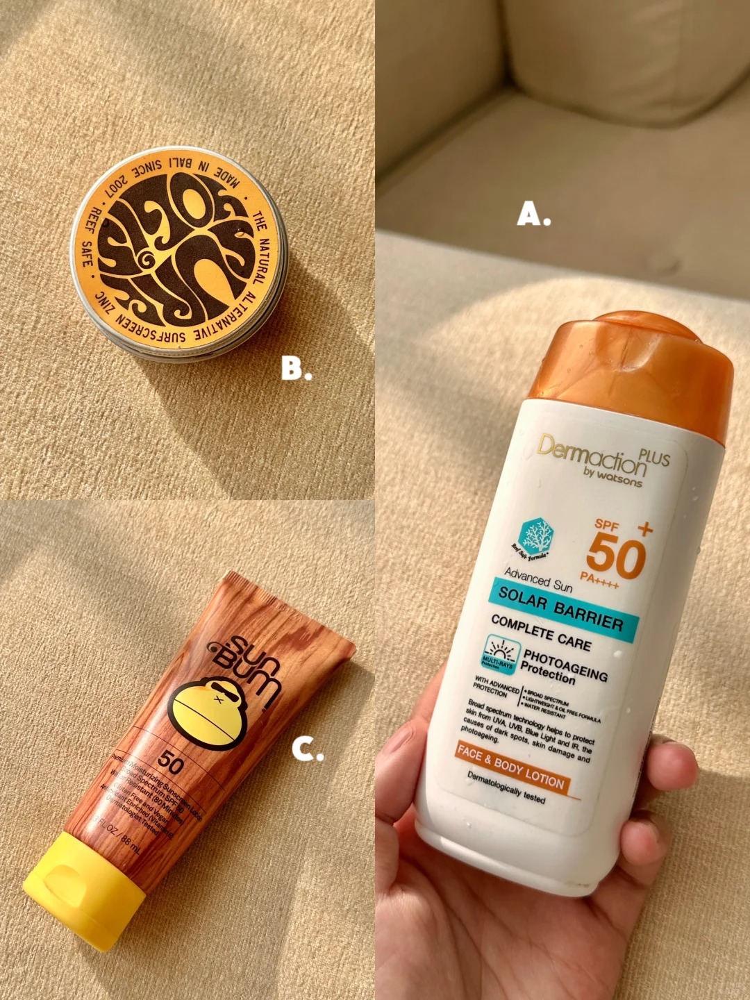 Reef-safe Sunscreens