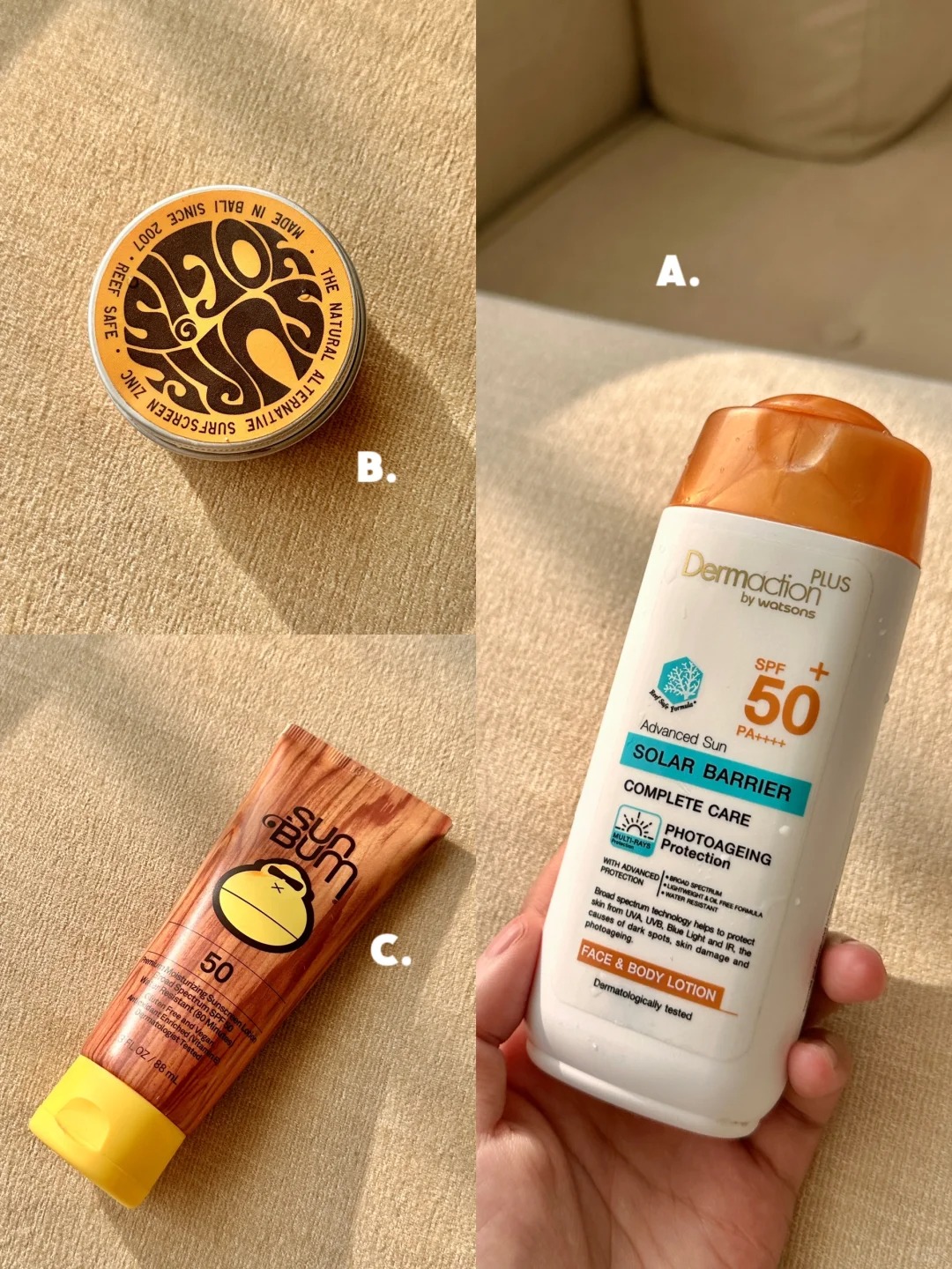 Reef-safe Sunscreens